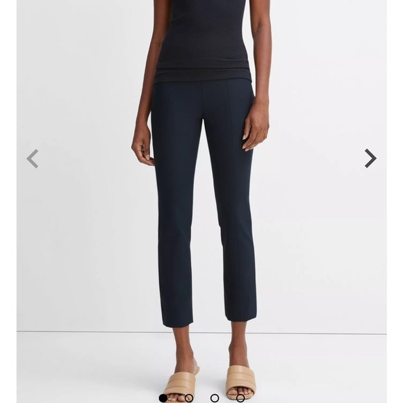 Vince Stitch Front Seam Ponte Leggings Coastal Blue - Picture 1 of 8